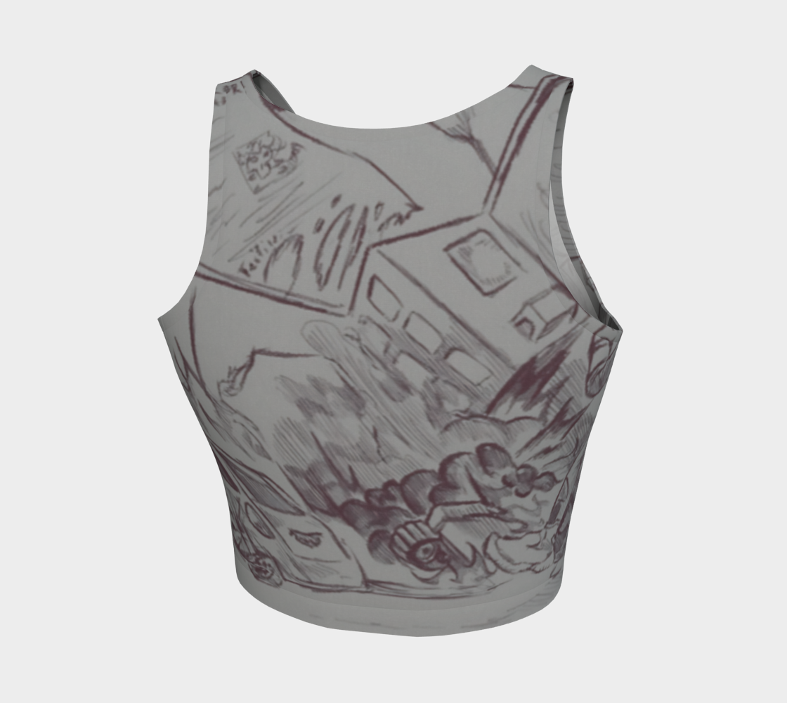 Art Athletic Crop Top