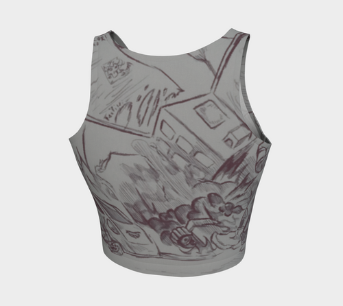Art Athletic Crop Top