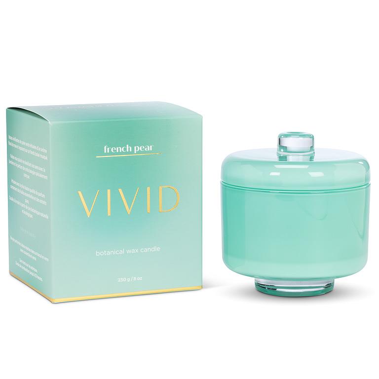 French Pear Candle in Pedestal Jar