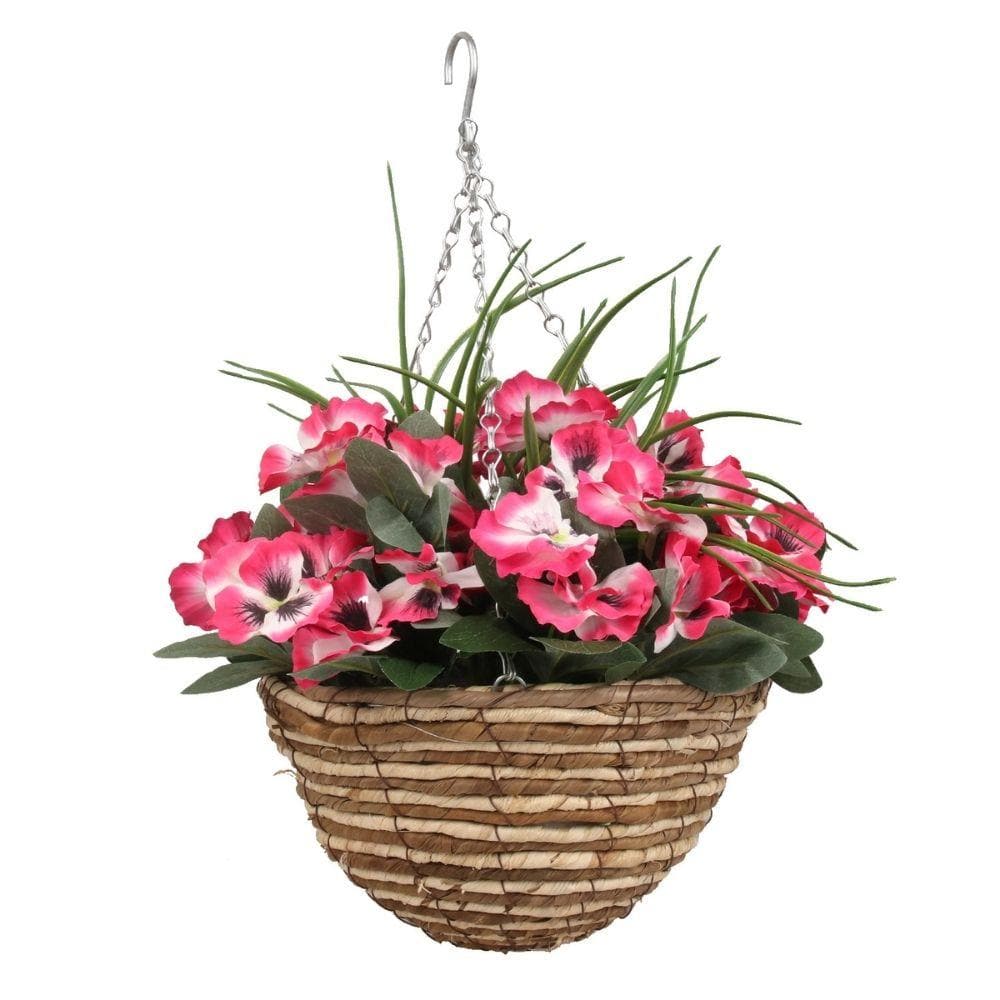 Aubree Artificial Floral Arrangement In Hanging Basket