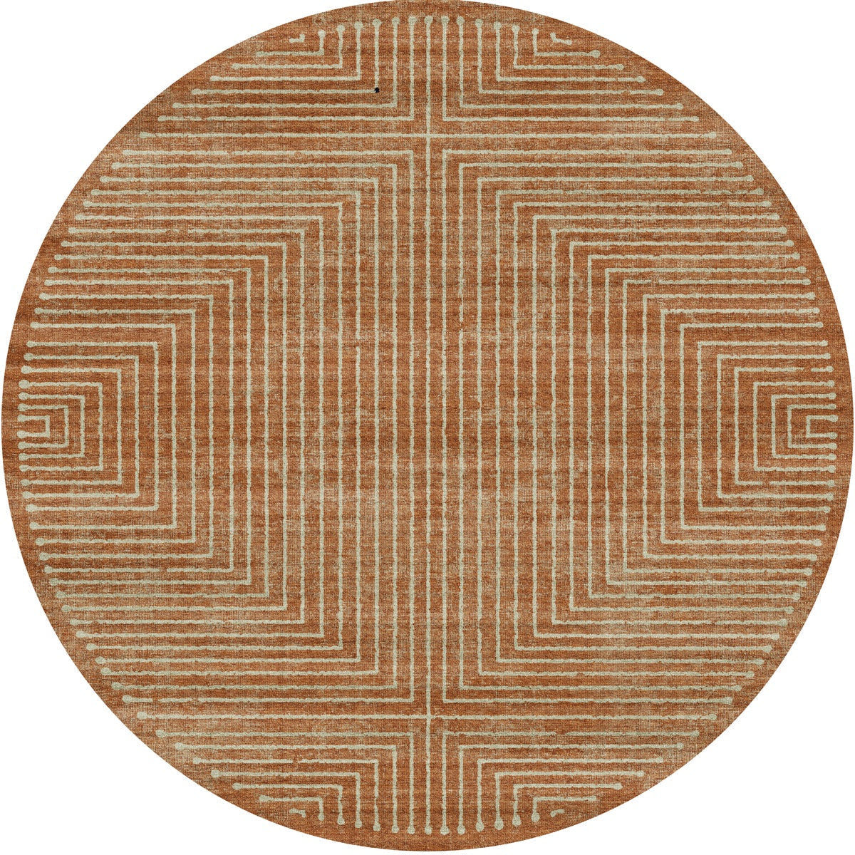 Bond Natural Orange Ivory Rug