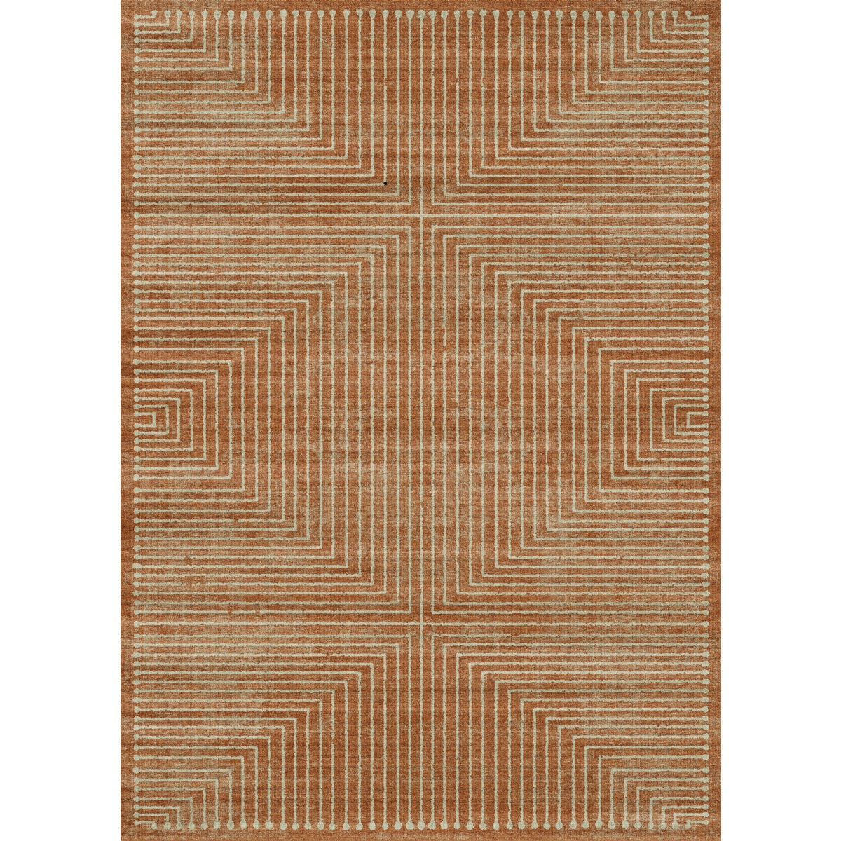 Bond Natural Orange Ivory Rug