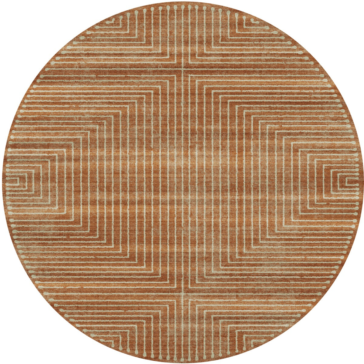 Bond Natural Orange Ivory Rug