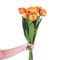 Arleta Artificial Orange Tulip Bouquet 23''X 8'' (Set Of 8)