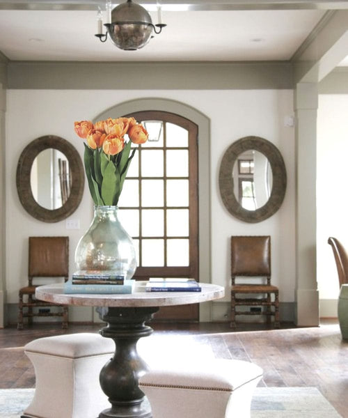 Arleta Artificial Orange Tulip Bouquet 23''X 8'' (Set Of 8)