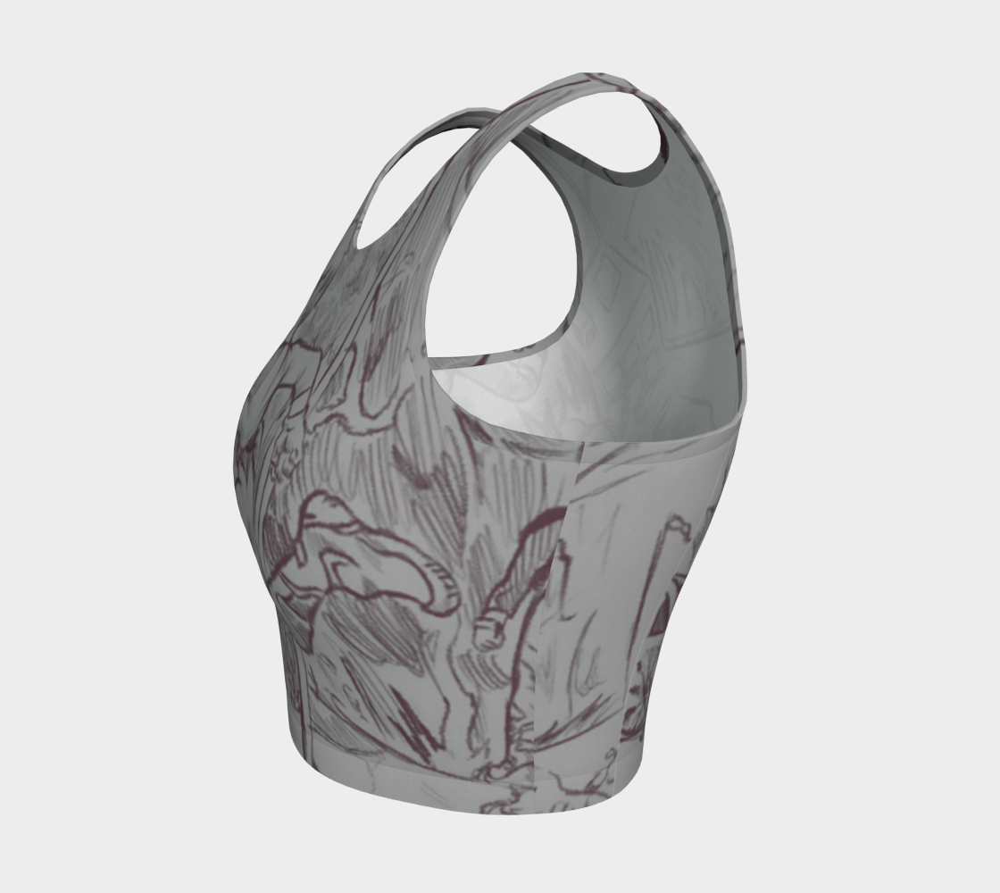 Art Athletic Crop Top