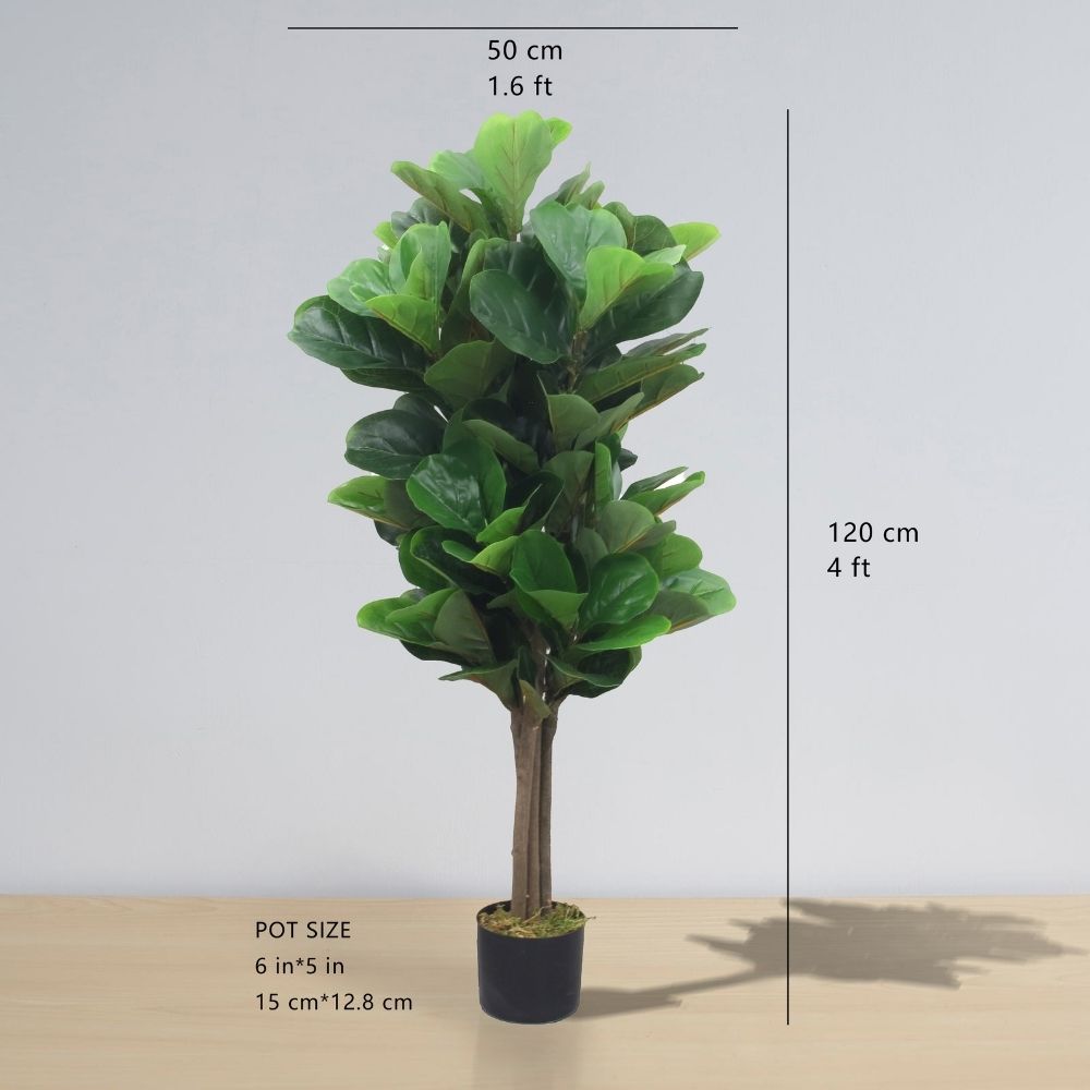 Guatape Artificial Fiddle Leaf Potted Plant (Multiple Sizes)