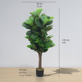 Guatape Artificial Fiddle Leaf Potted Plant (Multiple Sizes)
