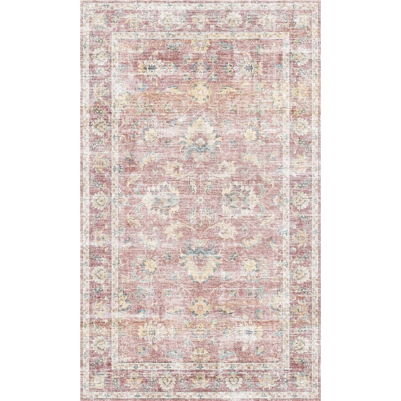 Elyse Pink Yellow Rug