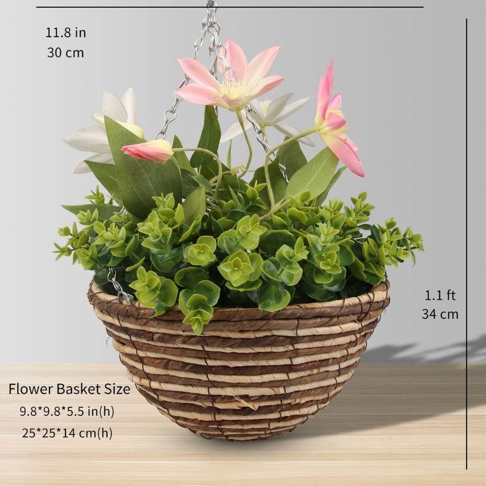 Lyla Artificial Floral Arrangement In Hanging Basket