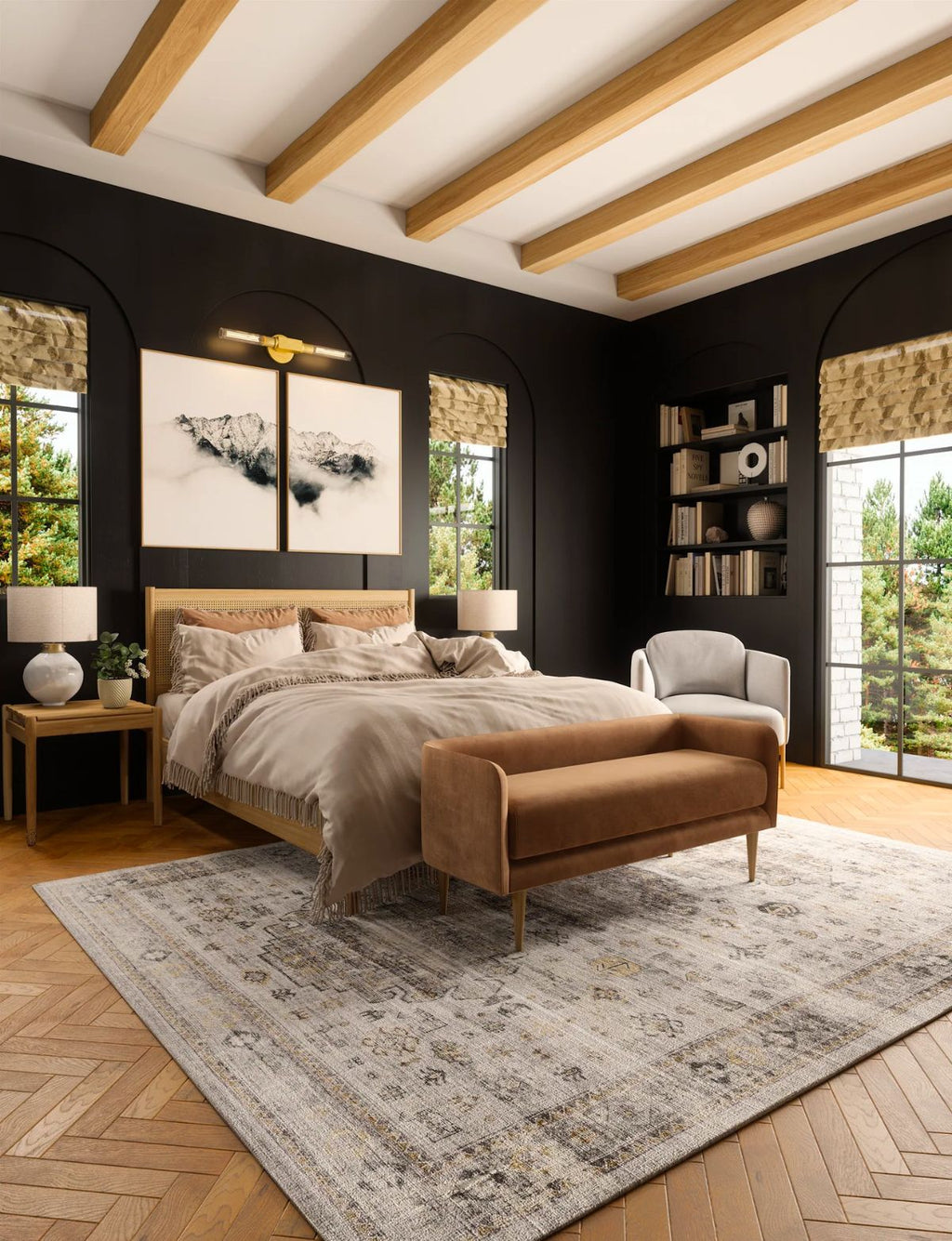 Kyra Silver Grey White Rug