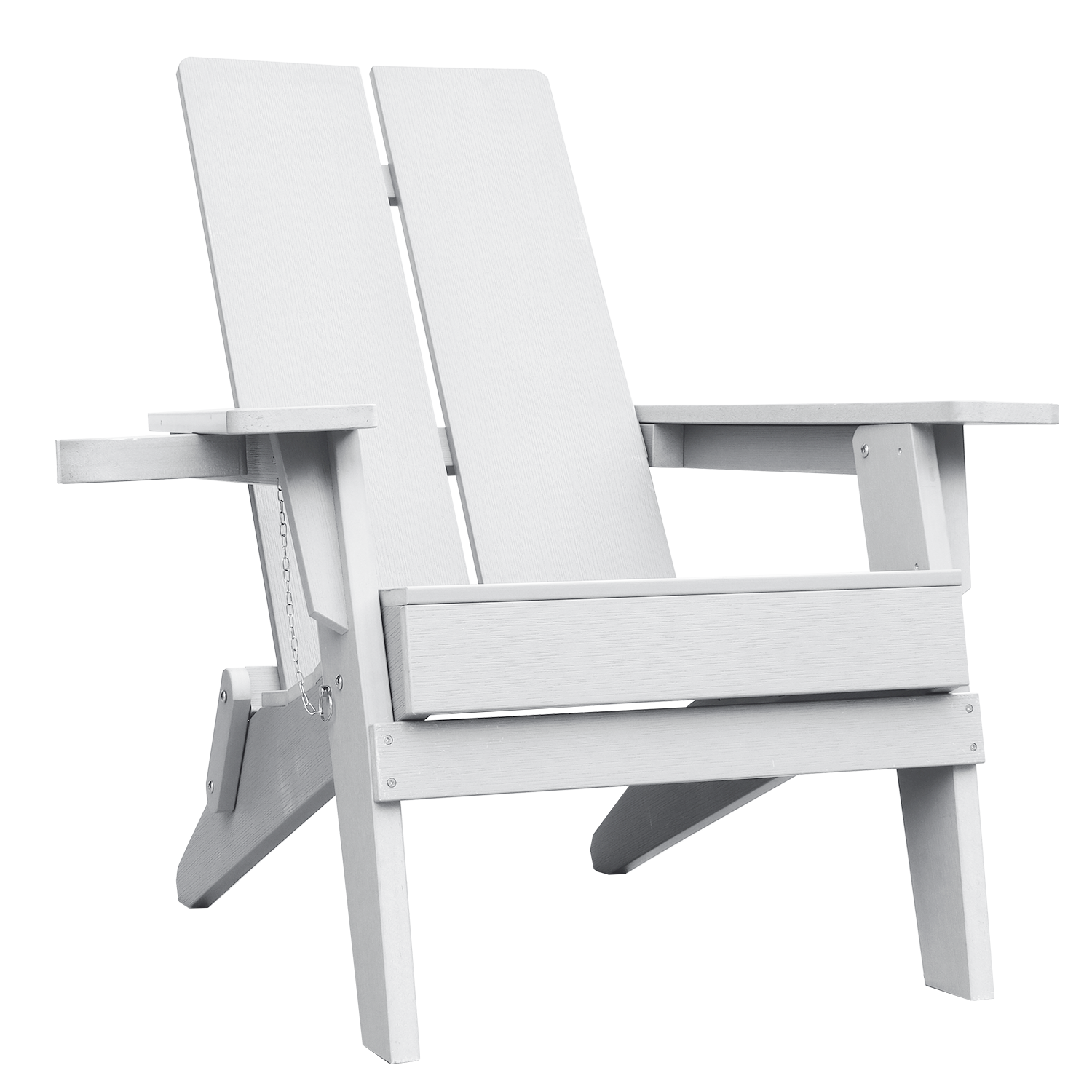 Adirondack Polymer Outdoor Folding Chair with Cupholder