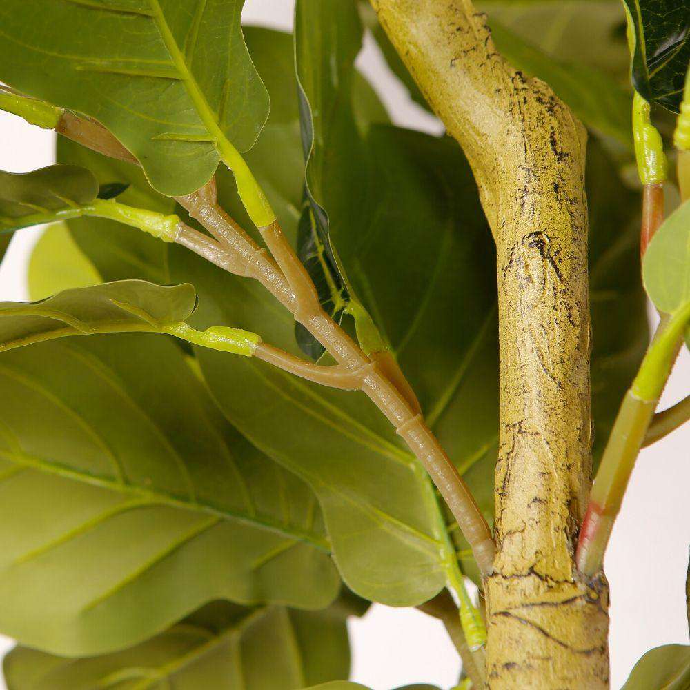 Adelia Artificial Fiddle Leaf Potted Plant 10'