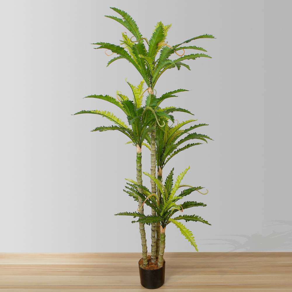 Alba Artificial Bird Nest Fern Potted Plant 5.2'