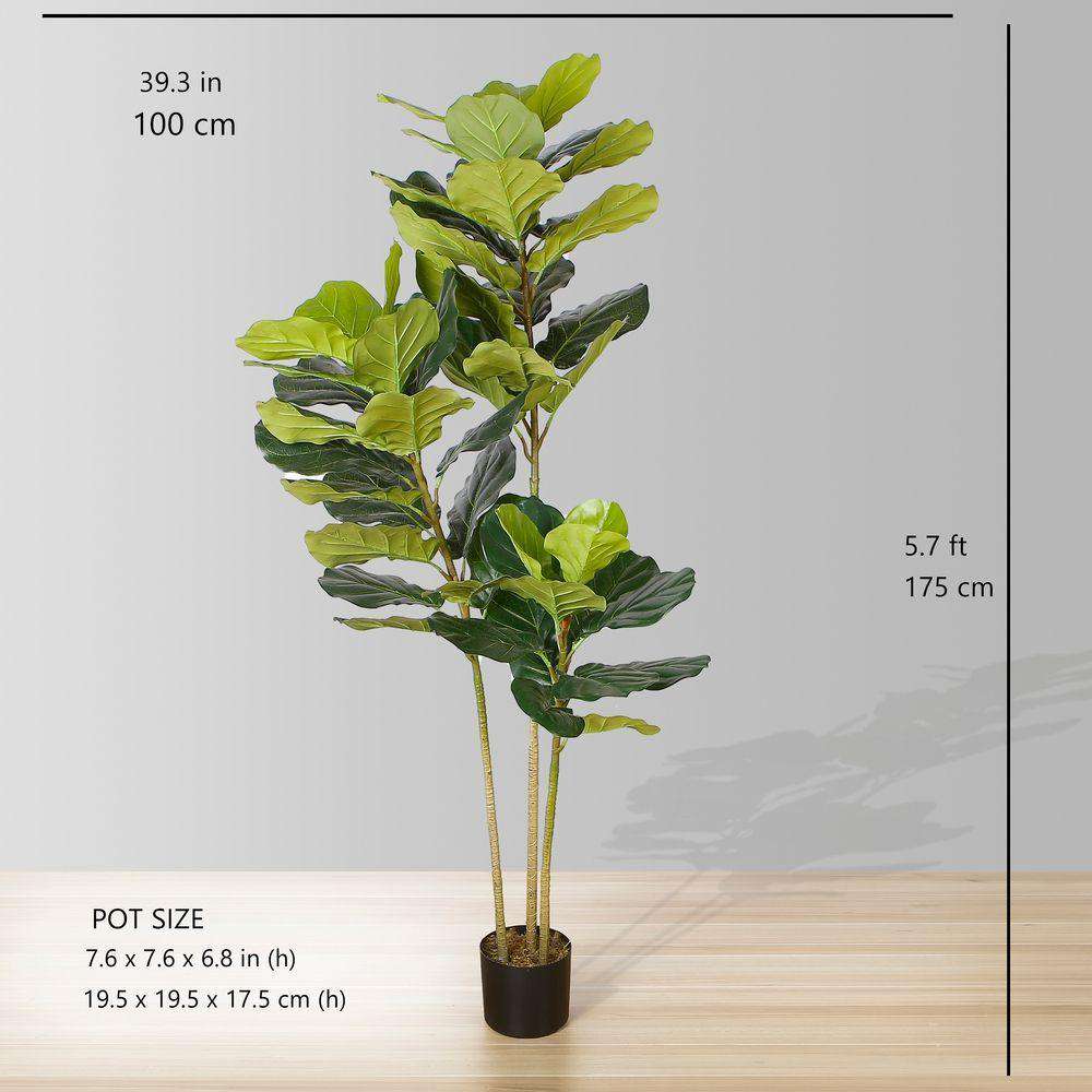 Alva Artificial Fiddle Leaf Potted Plant (Multiple Sizes)