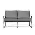 Acacia Stainless Steel Loveseat with Sunbrella® Cushions