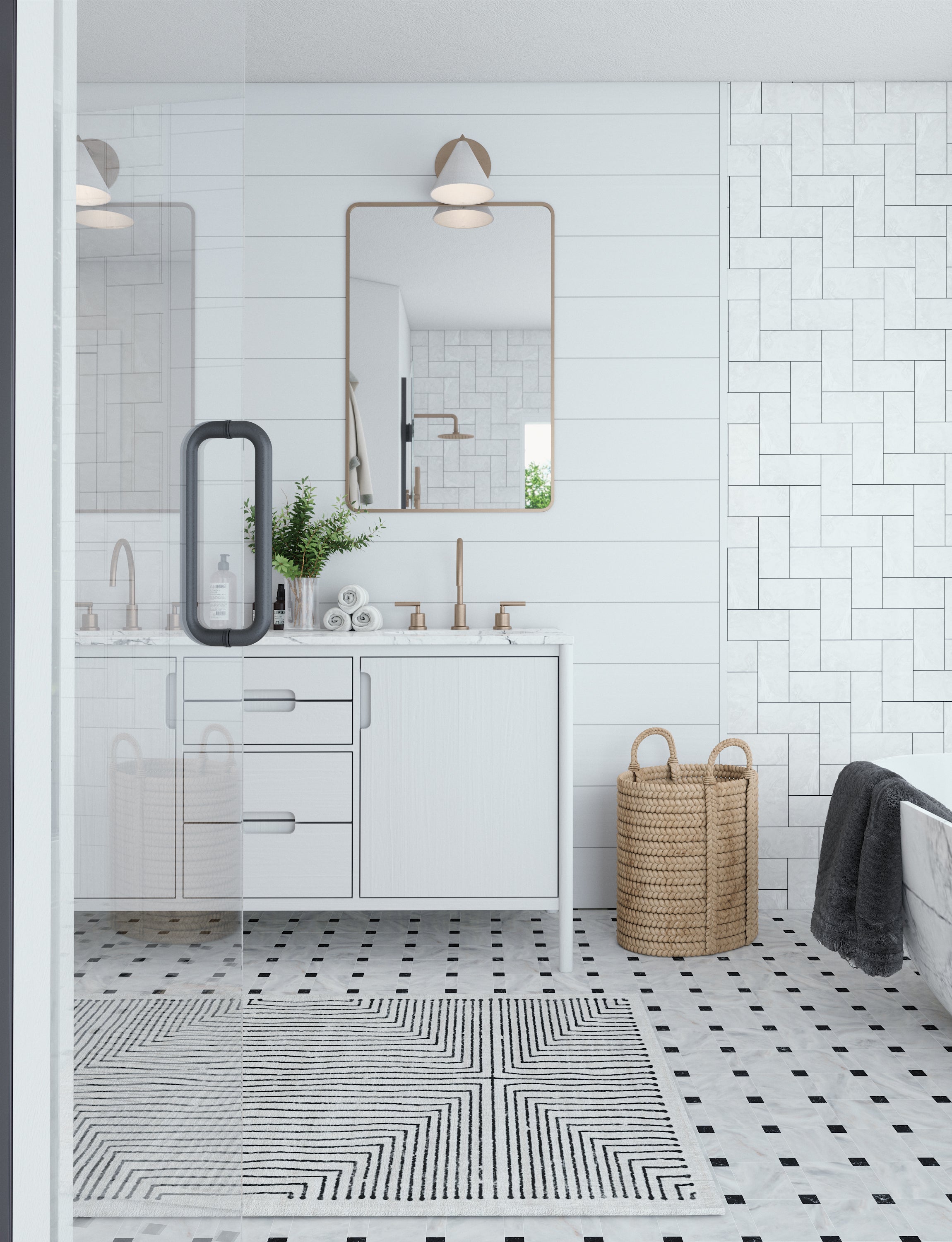 Bond Black & Ivory Rug