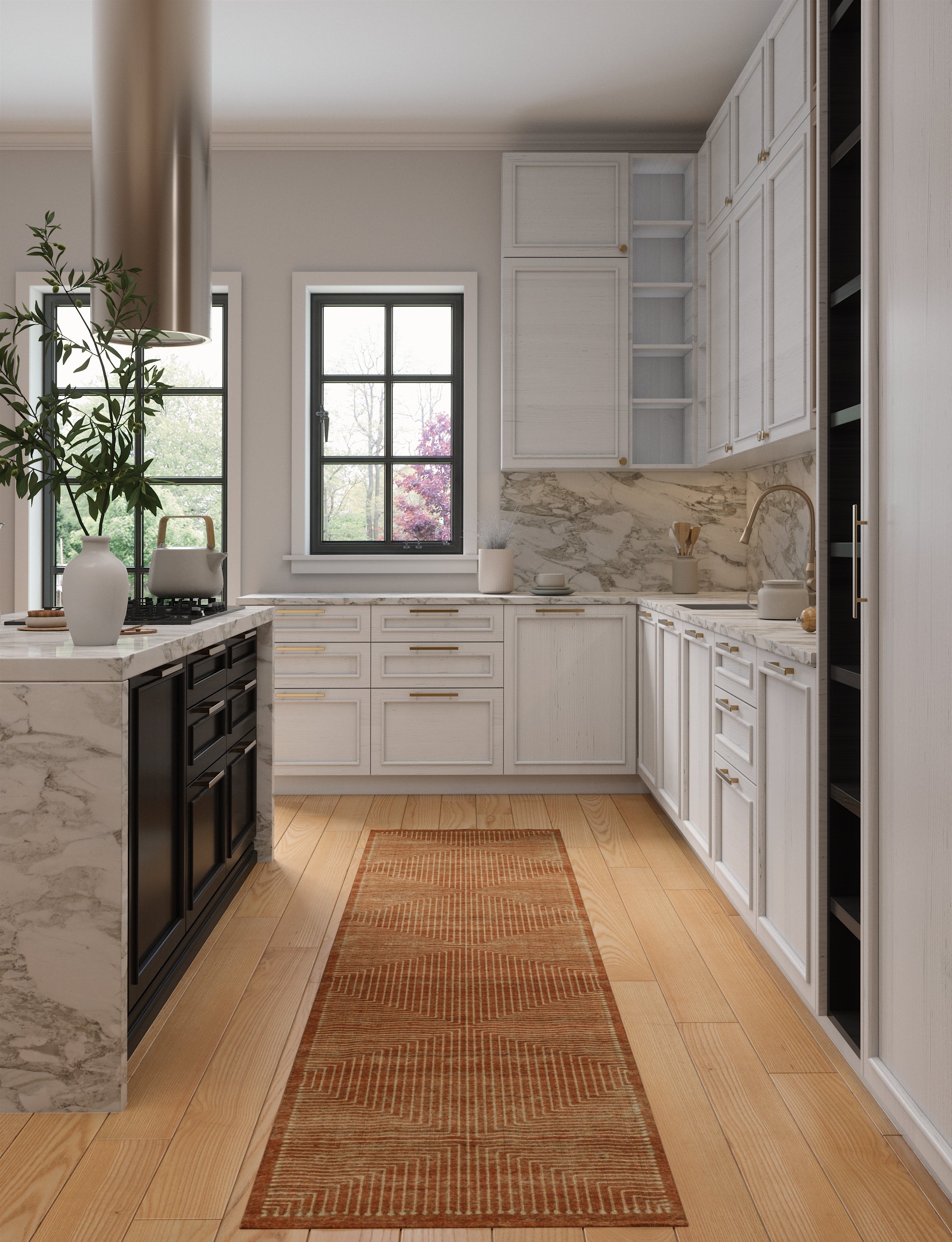 Bond Natural Orange Ivory Rug