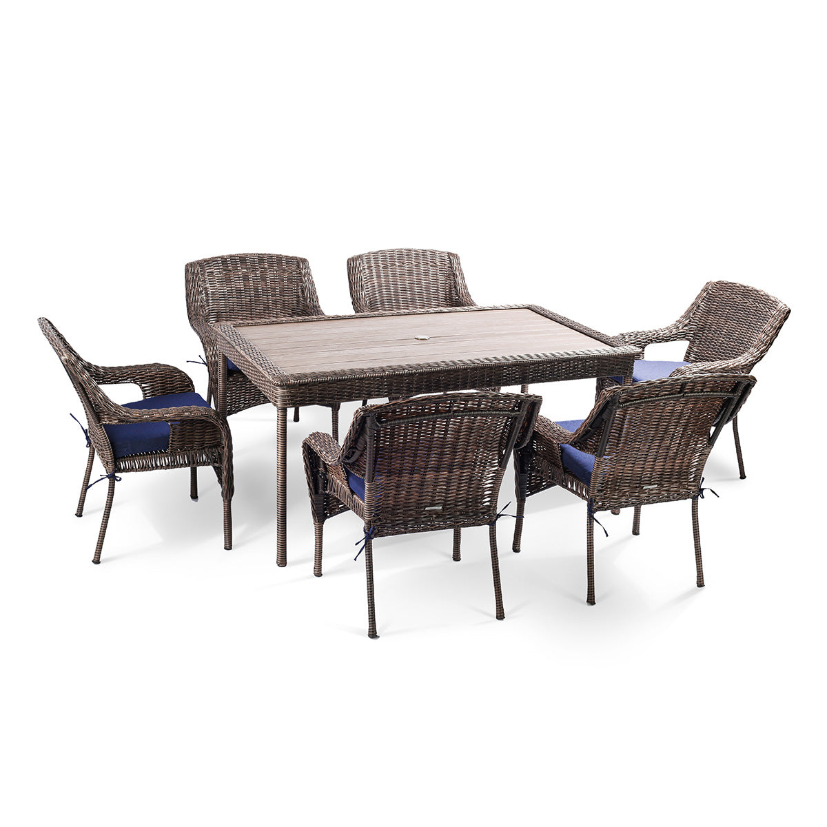 Cambridge 7-Piece Outdoor Wicker Dining Set