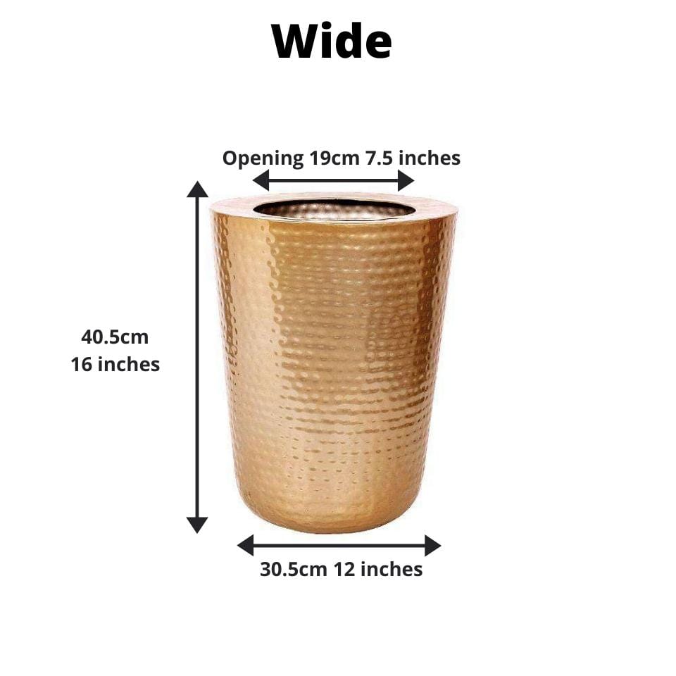 Davi - Brass Planter (Multiple Sizes)