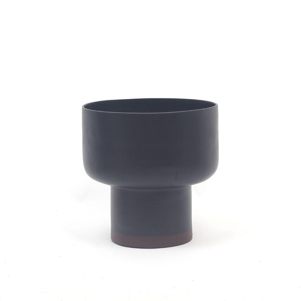 Elle - Black Bamboo Mid-Century Mushroom Planter