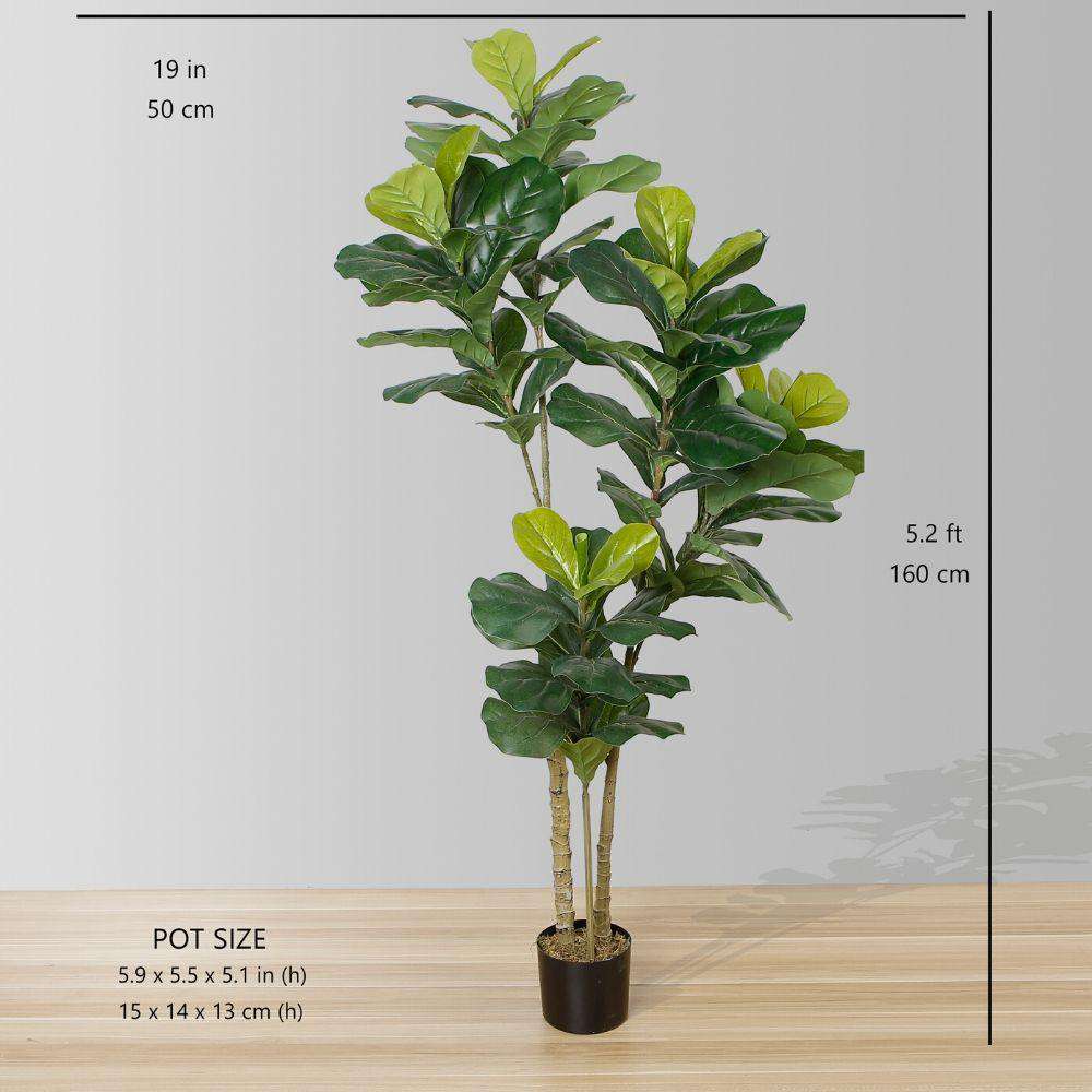 Fafa Artificial Fiddle Leaf Potted Plant (Multiple Sizes)