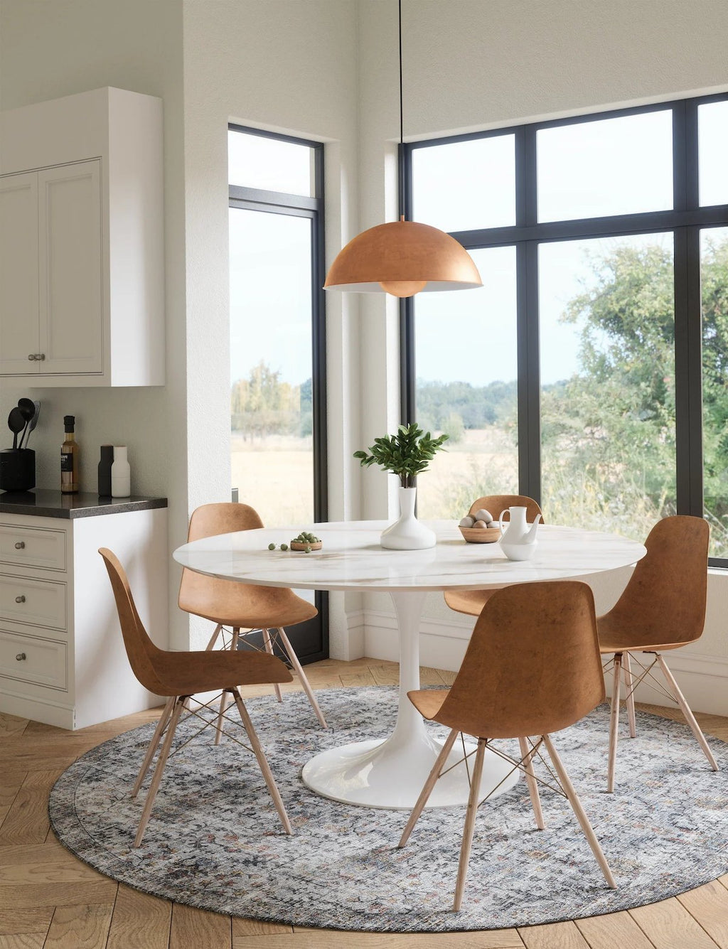 Hialeah Silver Pastel Blue Rug