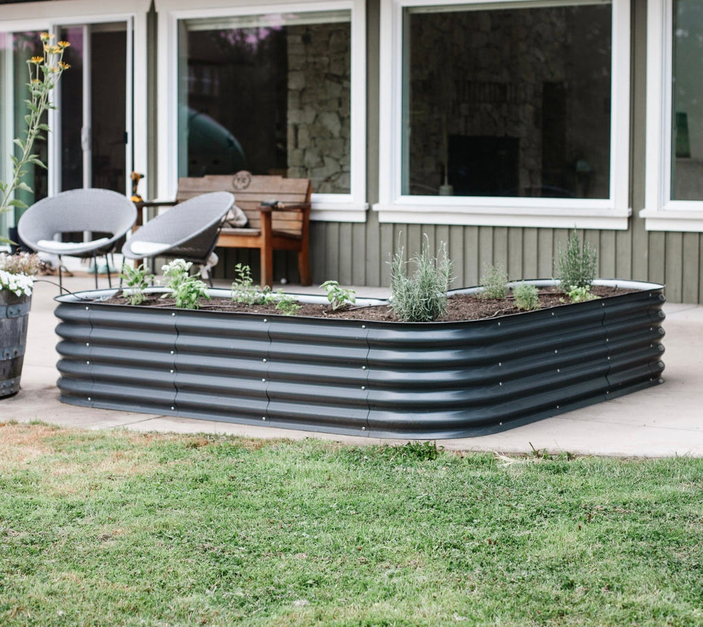 17" Tall L-Shape Garden Bed Kit