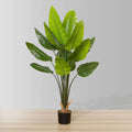 Javi Artificial Spathiphyllum Leaf Potted Plant 51"