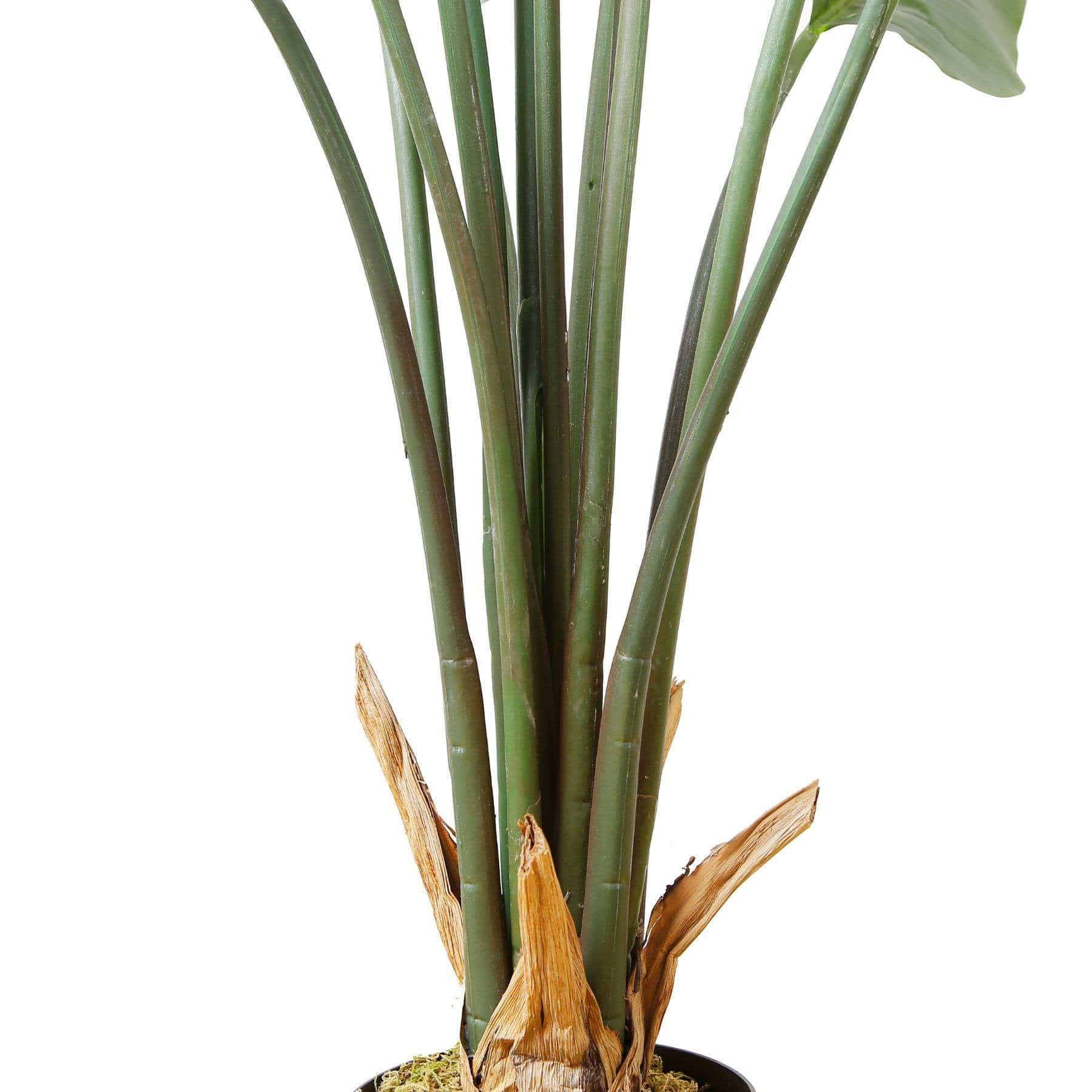 Javi Artificial Spathiphyllum Leaf Potted Plant 51"