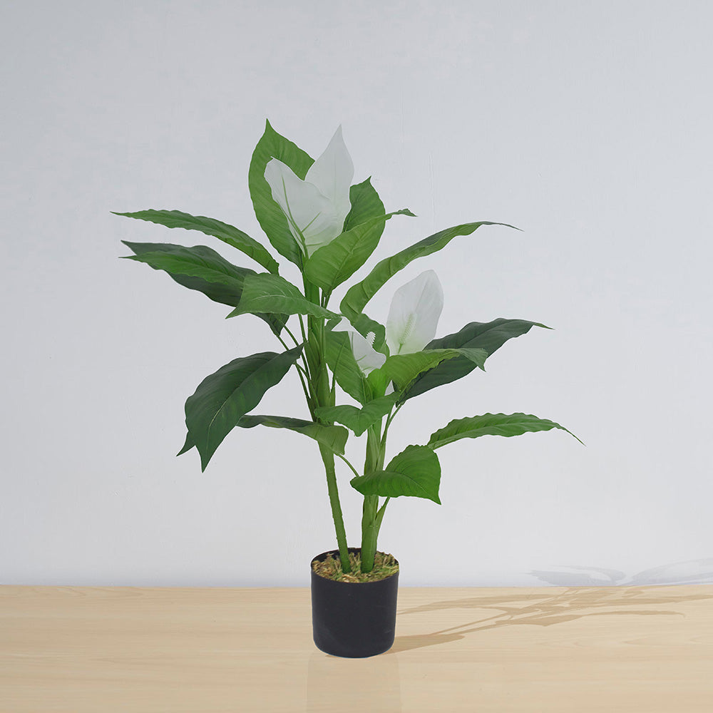 Belen Artificial Anthurium Leaf Potted Plant (Multiple Sizes)