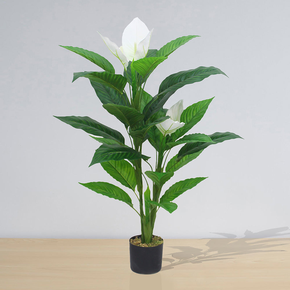 Belen Artificial Anthurium Leaf Potted Plant (Multiple Sizes)