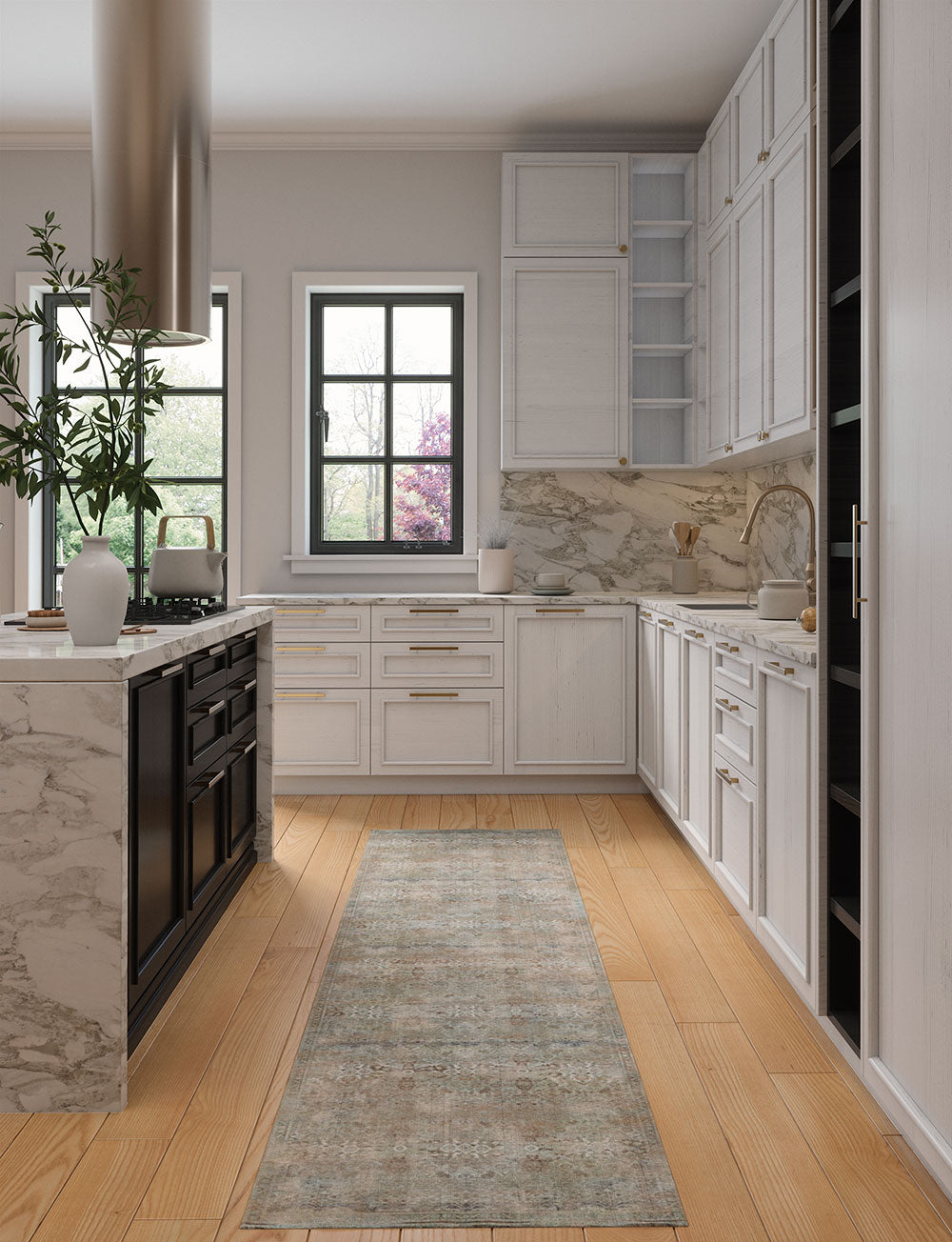 Kissara Beige Blue Rug