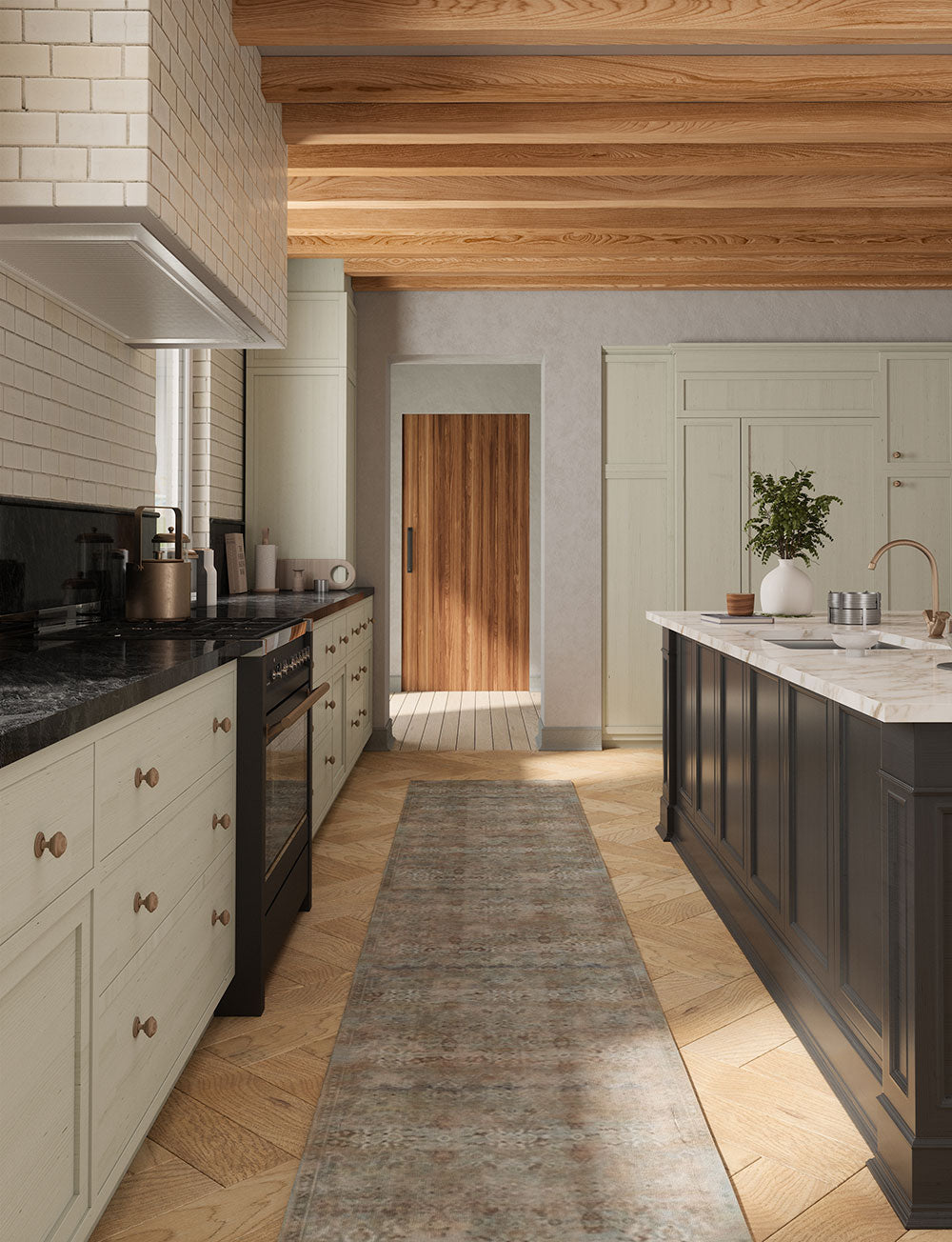 Kissara Beige Blue Rug