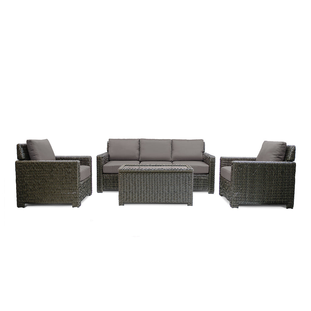 Laguna Point 4-Piece Wicker Outdoor Modular Conversational Set