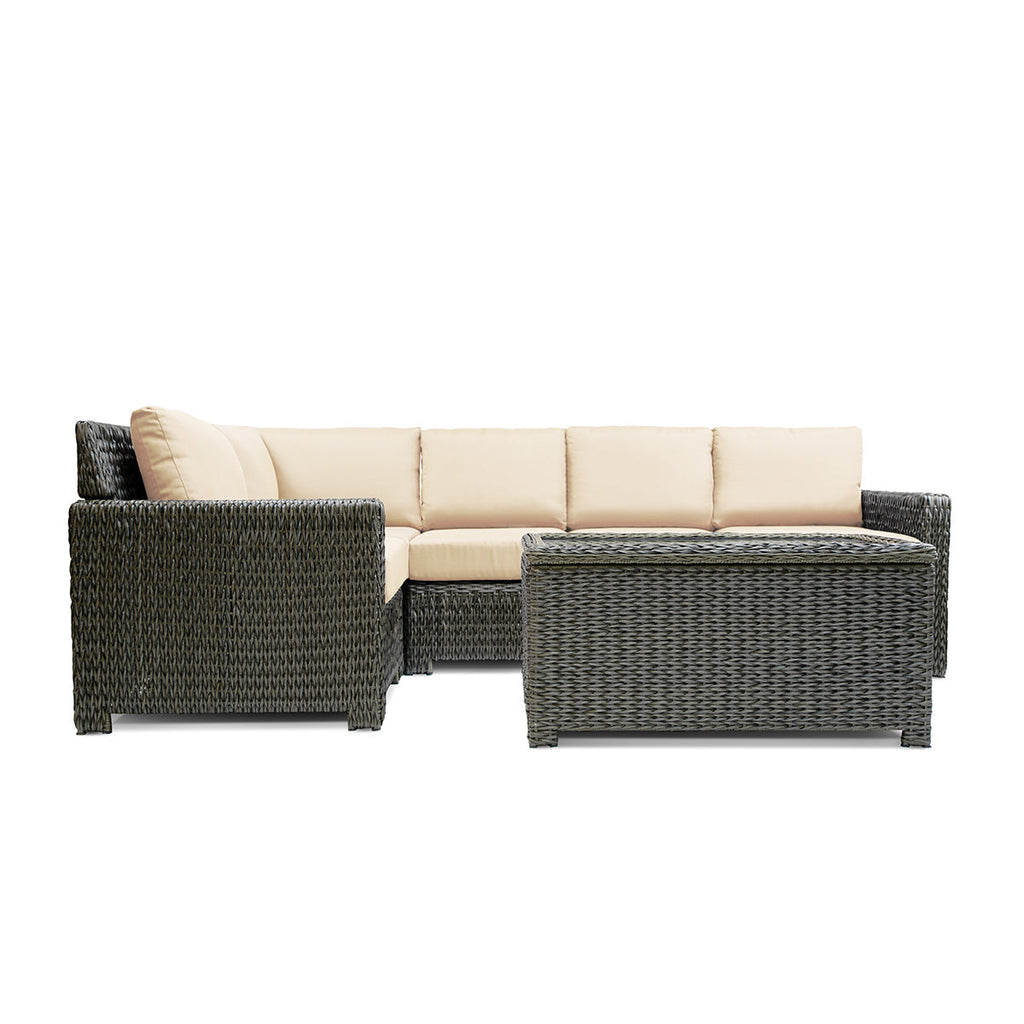Laguna Point 6-Piece Wicker Outdoor Sectional Set with Coffee Table