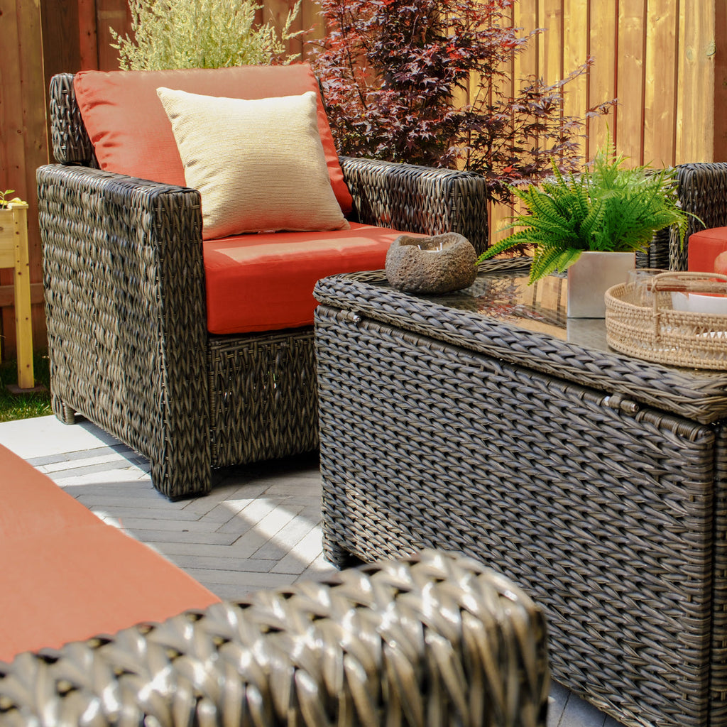 Laguna Point 4-Piece Wicker Outdoor Conversational Set