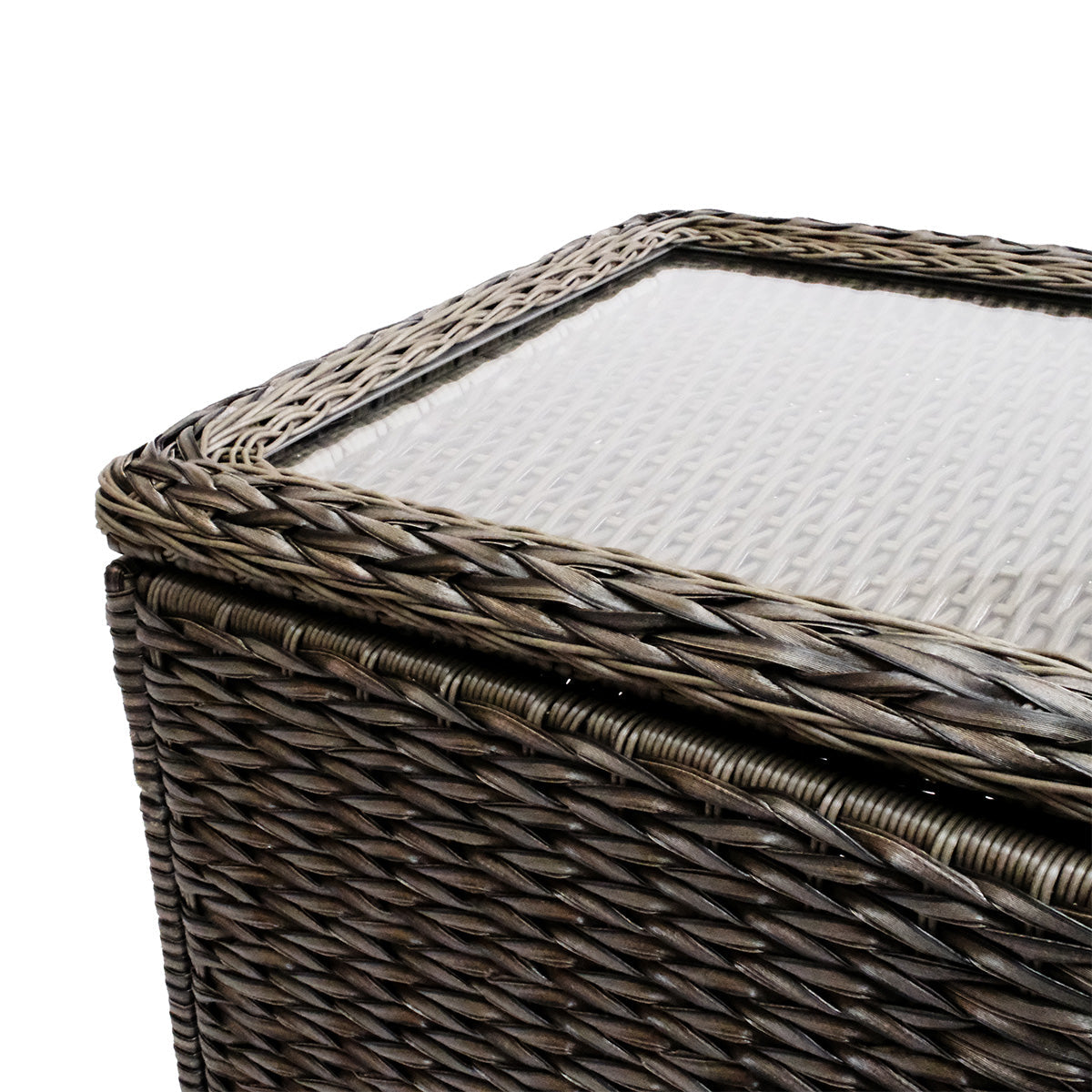 Laguna Point Wicker Outdoor Storage Chest End Table