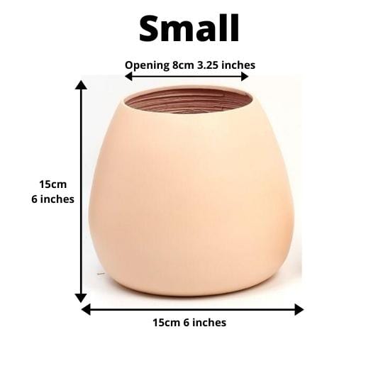 Margo - Peach Bamboo Floor Planter