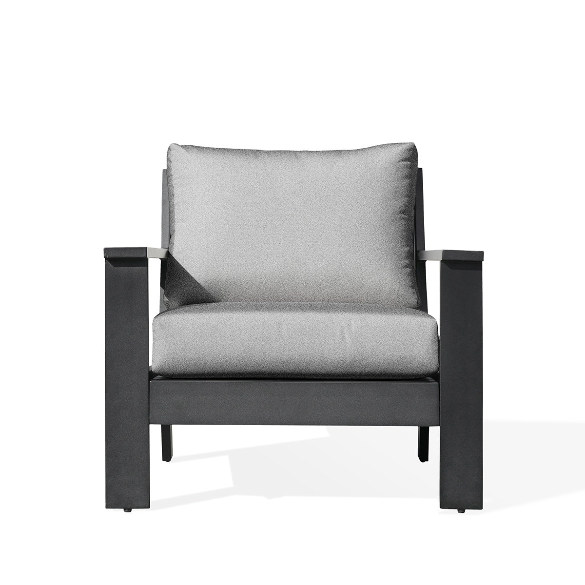 Magnolia Black Aluminum Club Chair with Sunbrella® Cushions