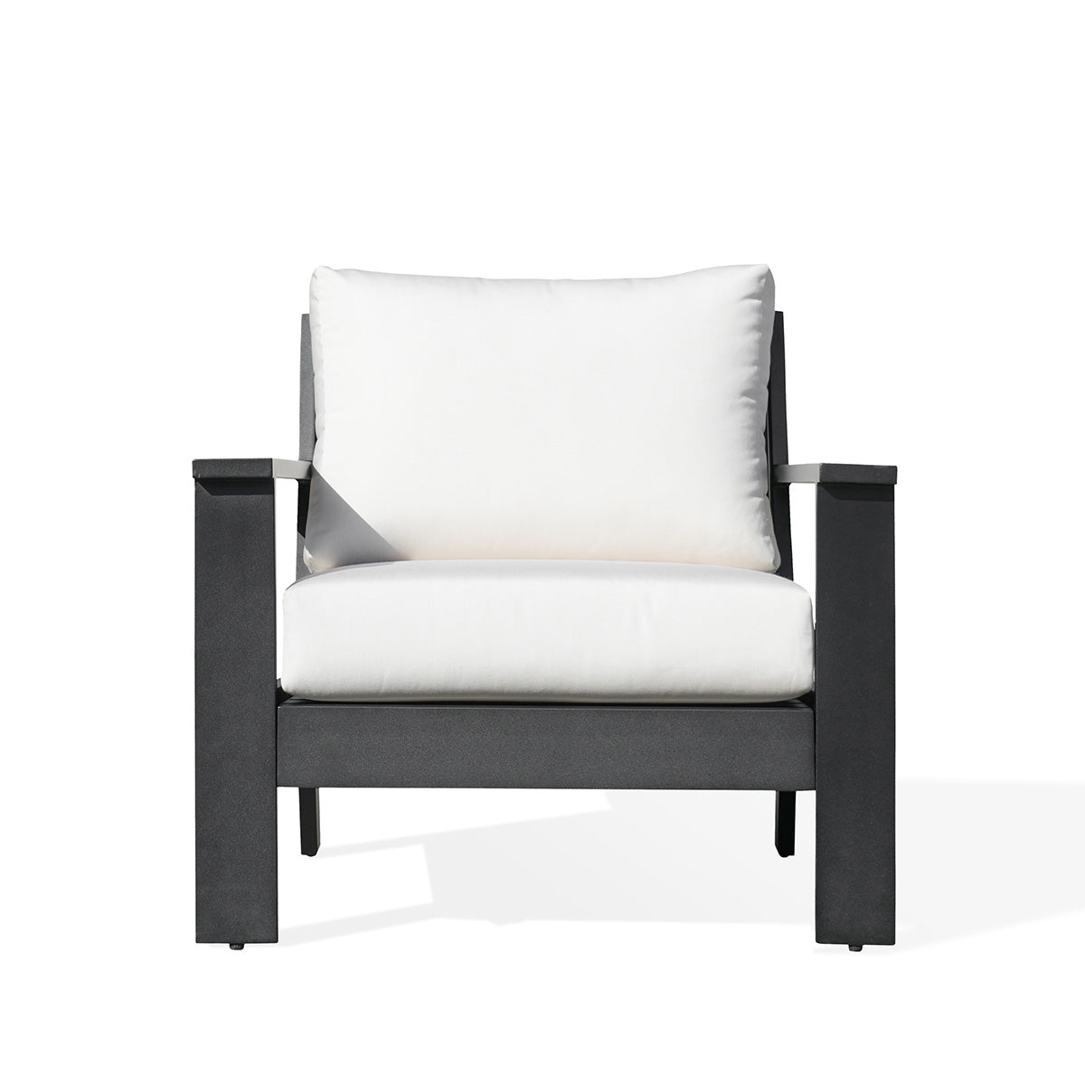 Magnolia Black Aluminum Club Chair with Sunbrella® Cushions