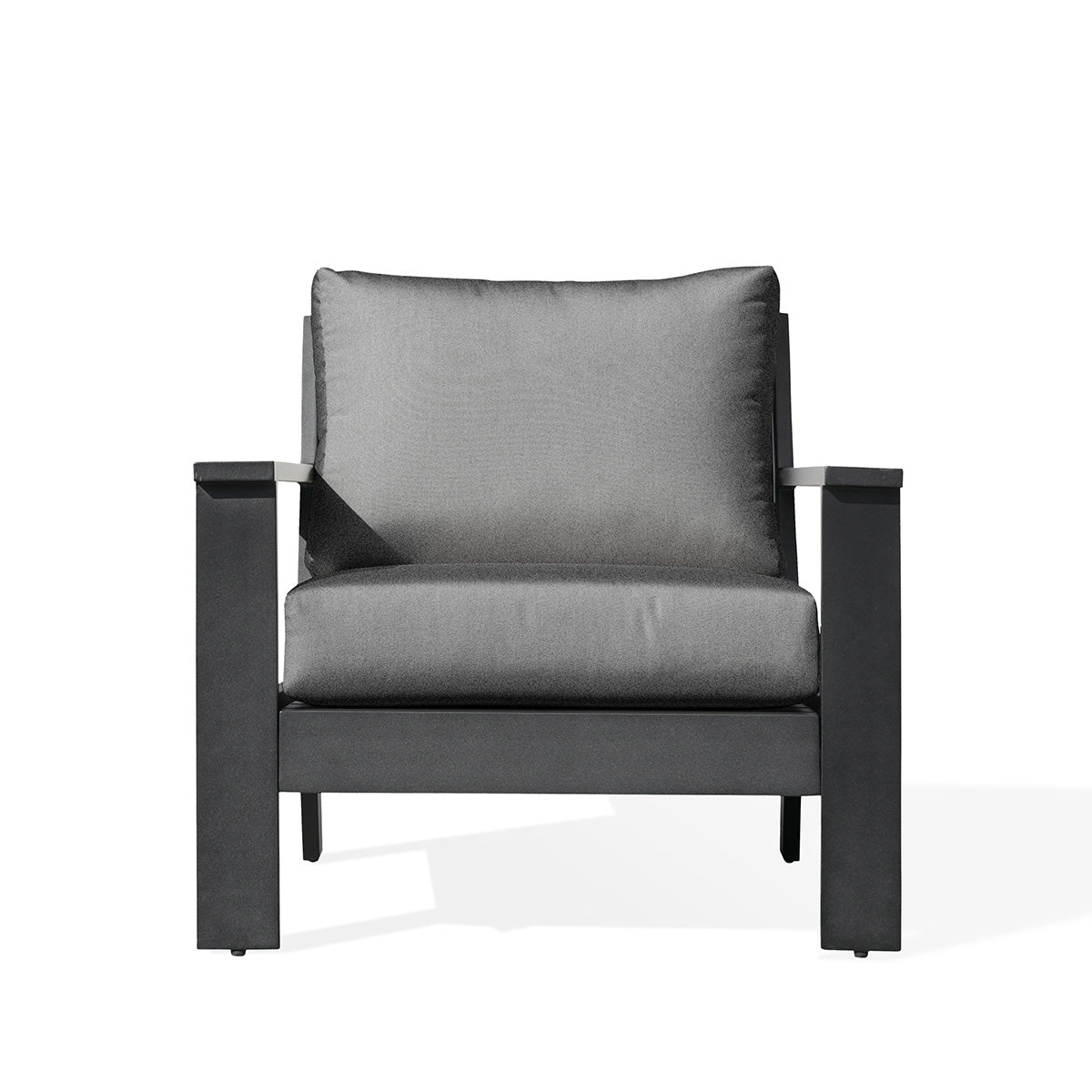 Magnolia Black Aluminum Club Chair with Sunbrella® Cushions