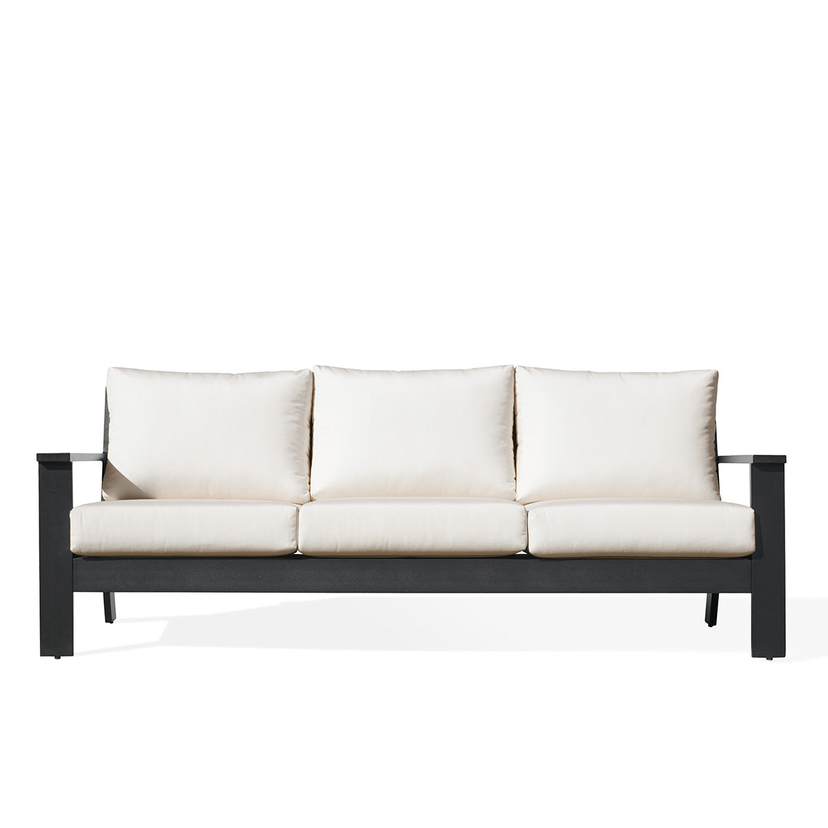 Magnolia Black Aluminum Sofa with Sunbrella® Cushions