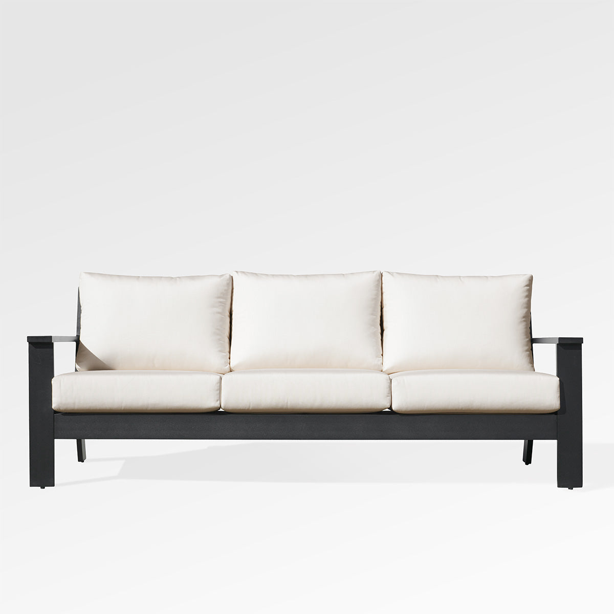 Magnolia Black Aluminum Sofa with Sunbrella® Cushions