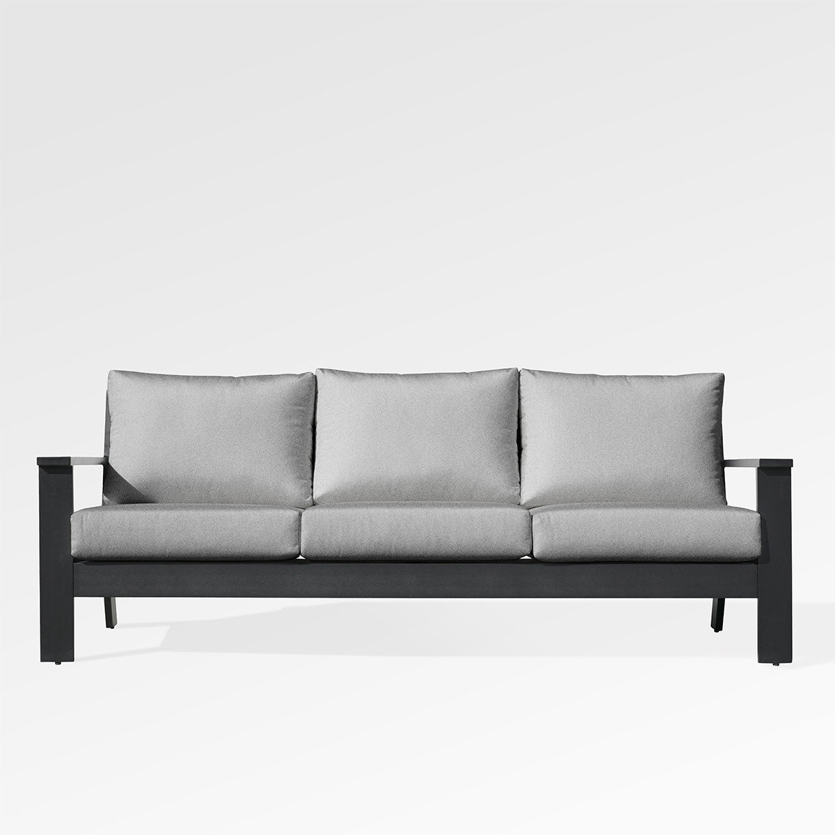Magnolia Black Aluminum Sofa with Sunbrella® Cushions