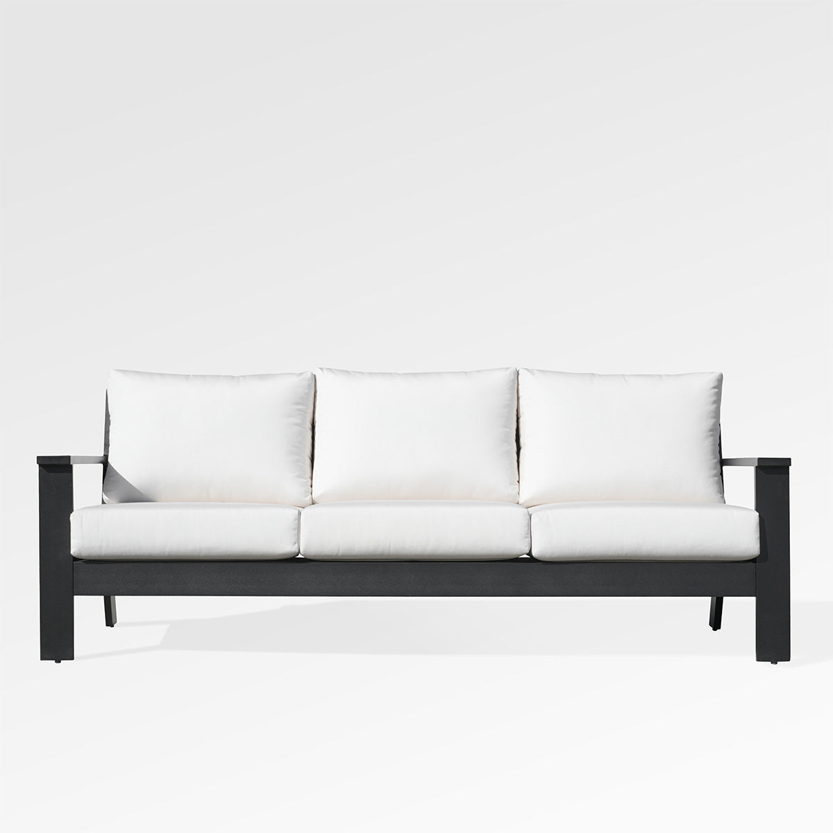 Magnolia Black Aluminum Sofa with Sunbrella® Cushions