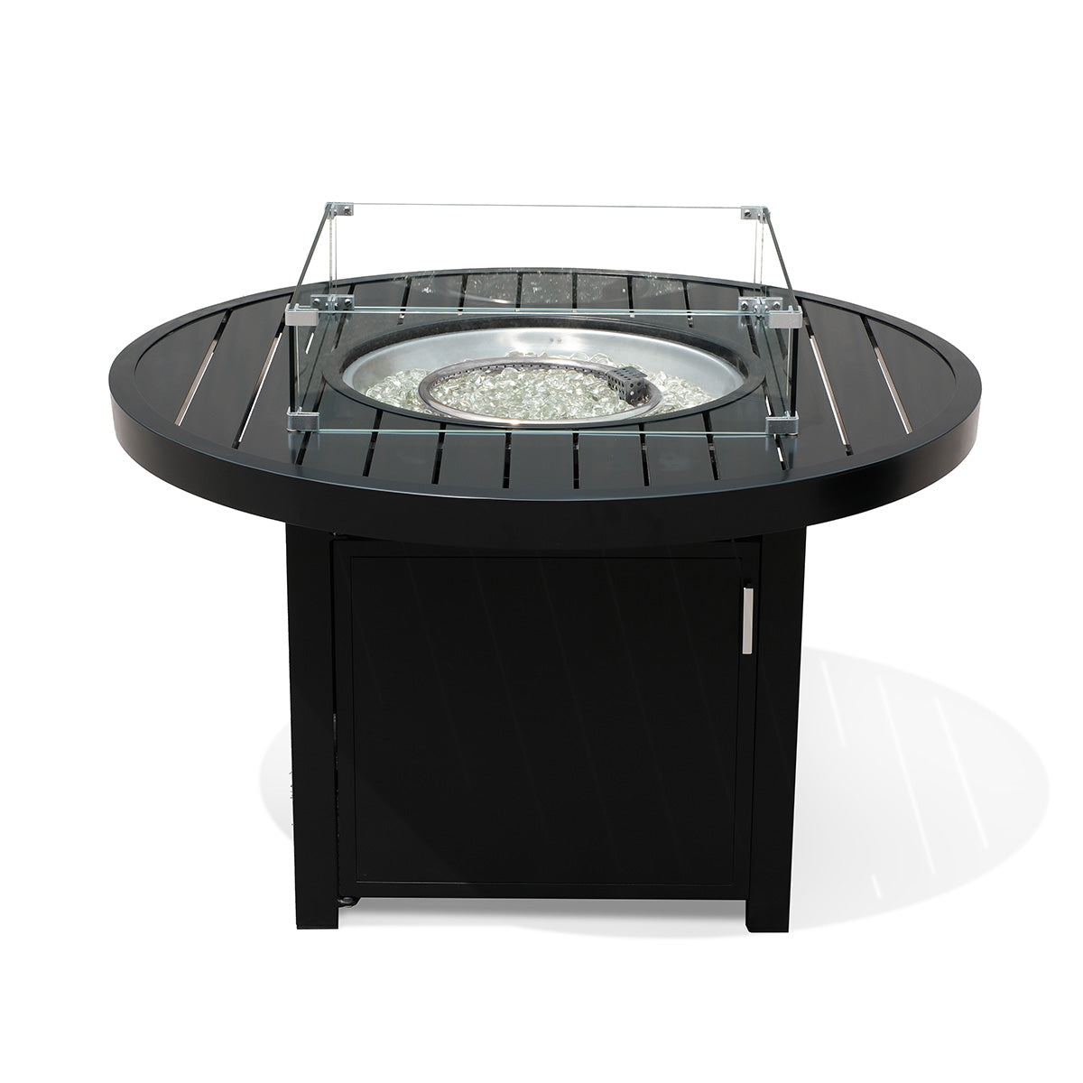 Aluminum Propane 48" Rectangle Outdoor Fire Pit Table