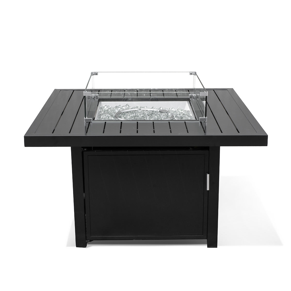Aluminum Propane 48" Rectangle Outdoor Fire Pit Table