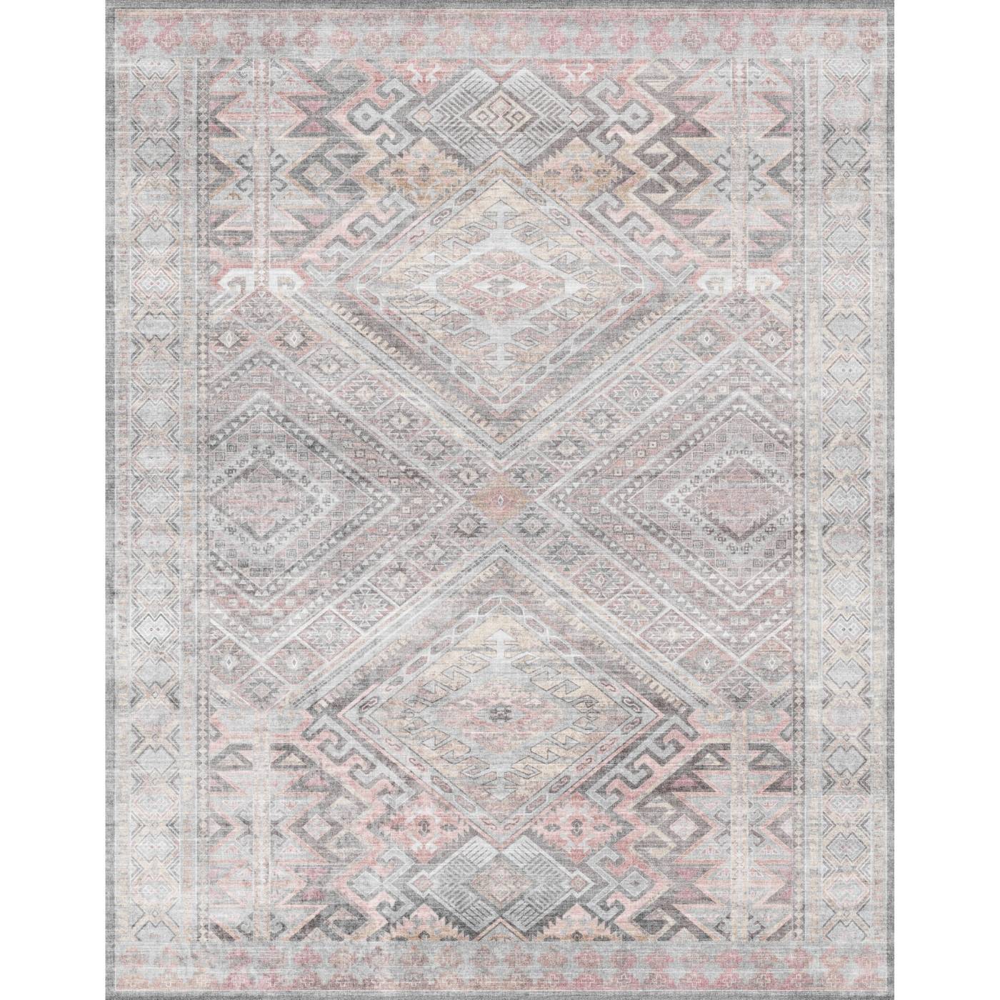Alexa Silver Pink Purple Rug