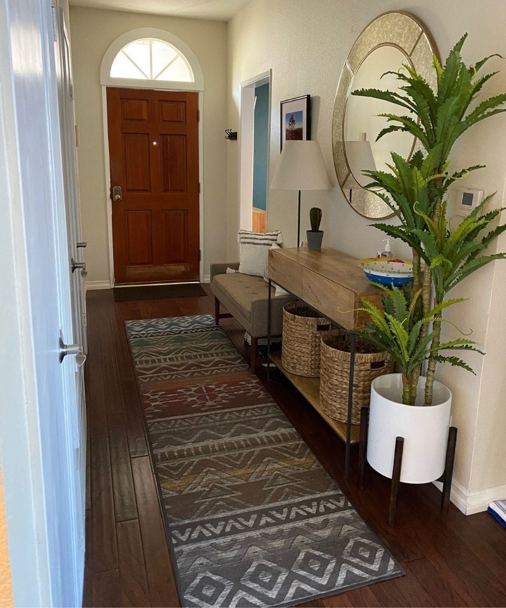 Alba Artificial Bird Nest Fern Potted Plant 5.2'